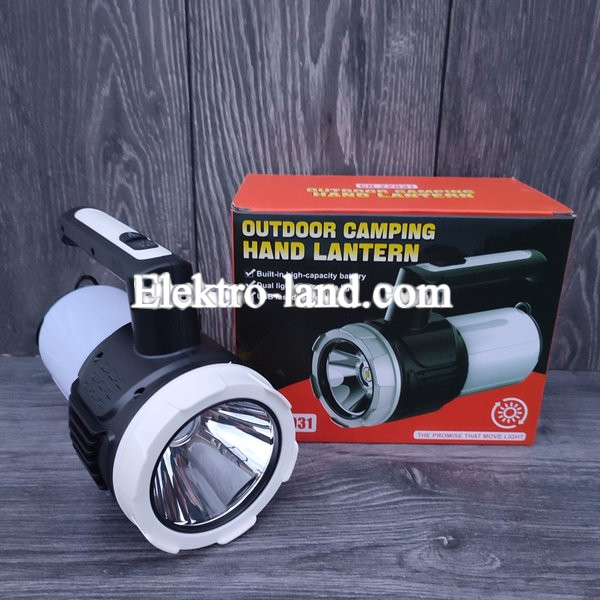 Ручной LED фонарь  CH-22031 аккумуляторный, зарядка USB